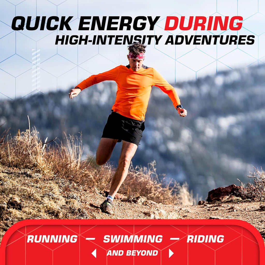 Clif Bloks Bar Energy Chews Blocks, Black Cherry Flavor. 48g Carbs, 50mg Caffeine