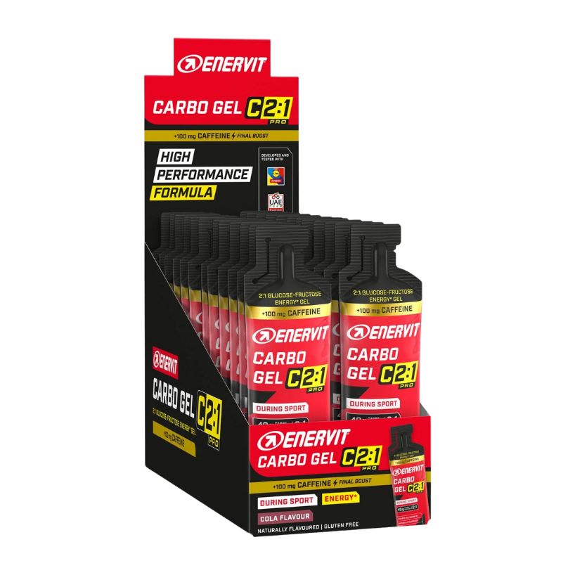 Enervit Carbo Gel C2:1PRO Cola with caffeine